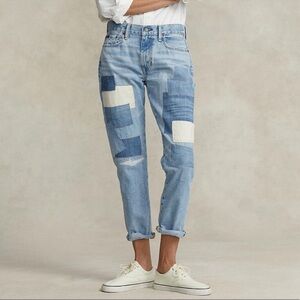 Polo Ralph Lauren Avery Patchwork Boyfriend Jeans